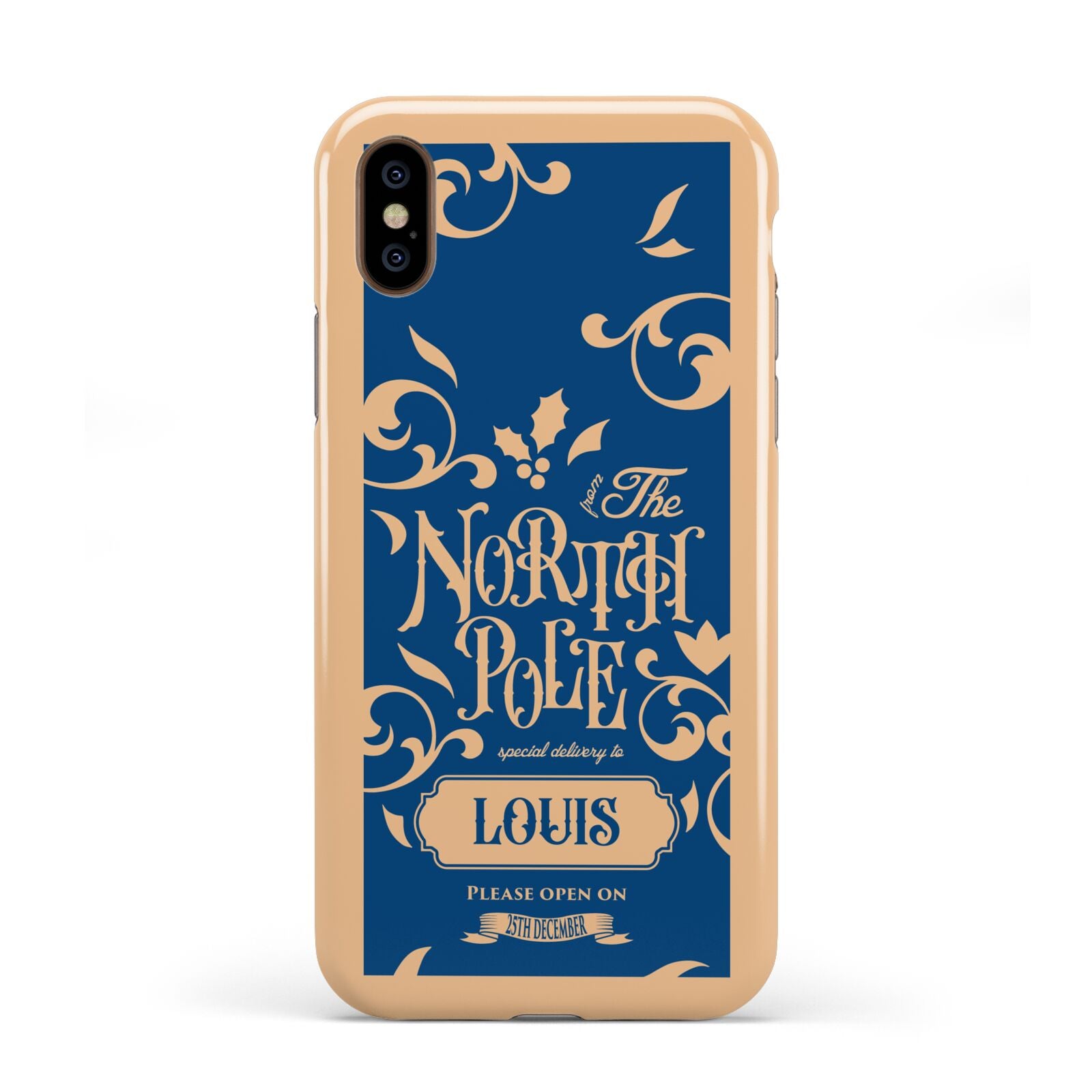 North Pole Personalised Apple iPhone XS 3D Tough