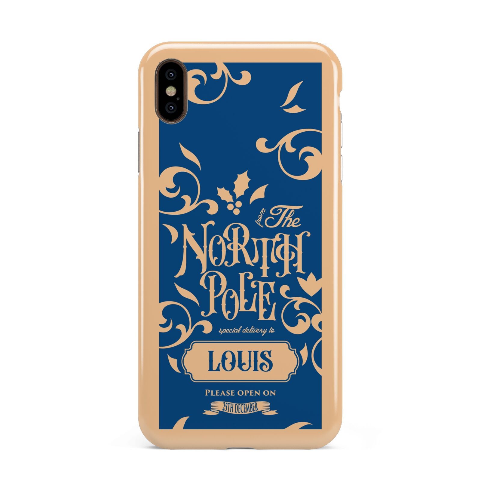 North Pole Personalised Apple iPhone Xs Max 3D Tough Case