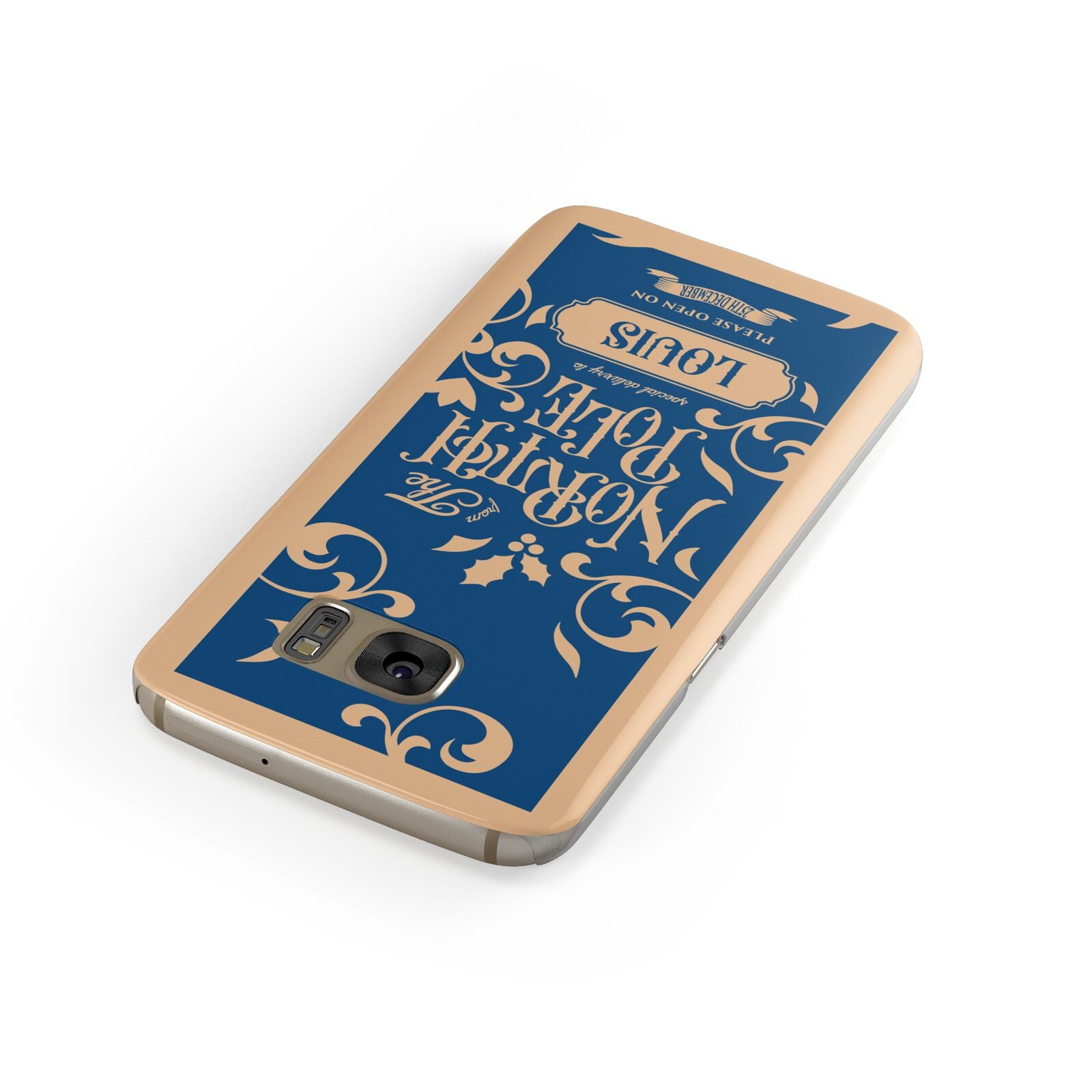 North Pole Personalised Samsung Galaxy Case Front Close Up