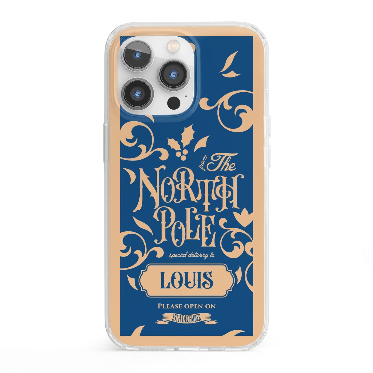 North Pole Personalised iPhone 13 Pro Clear Bumper Case