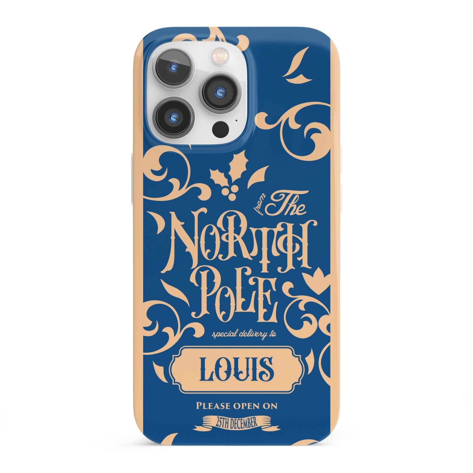 North Pole Personalised iPhone 13 Pro Full Wrap 3D Snap Case