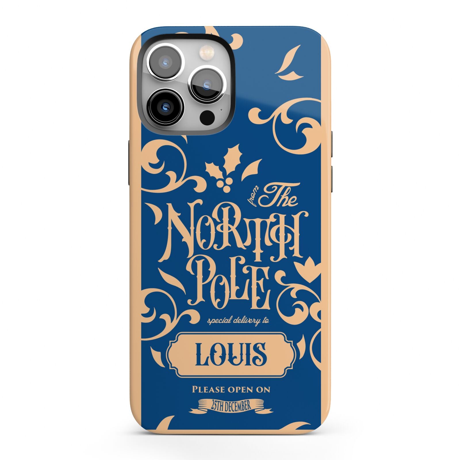 North Pole Personalised iPhone 13 Pro Max Full Wrap 3D Tough Case