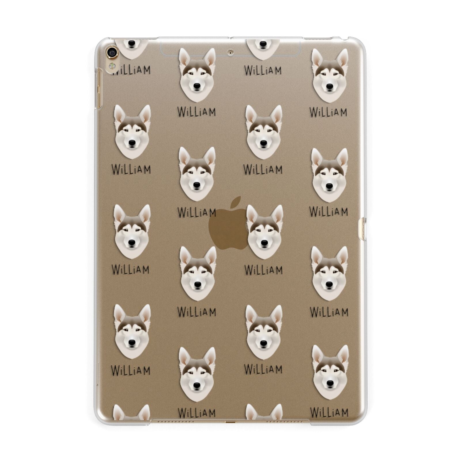 Northern Inuit Icon with Name Apple iPad Gold Case