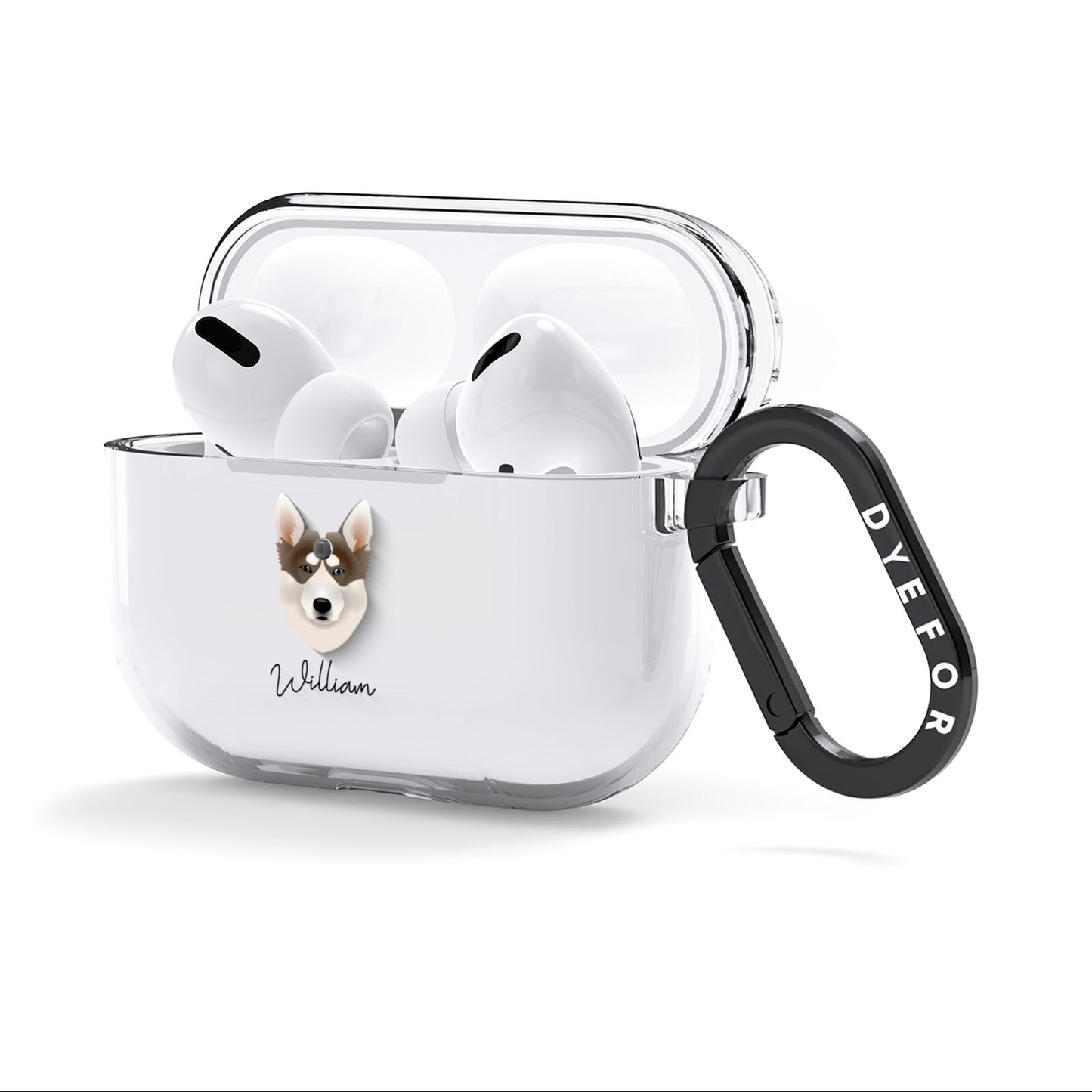 Northern Inuit Personalised AirPods Clear Case 3rd Gen Side Image