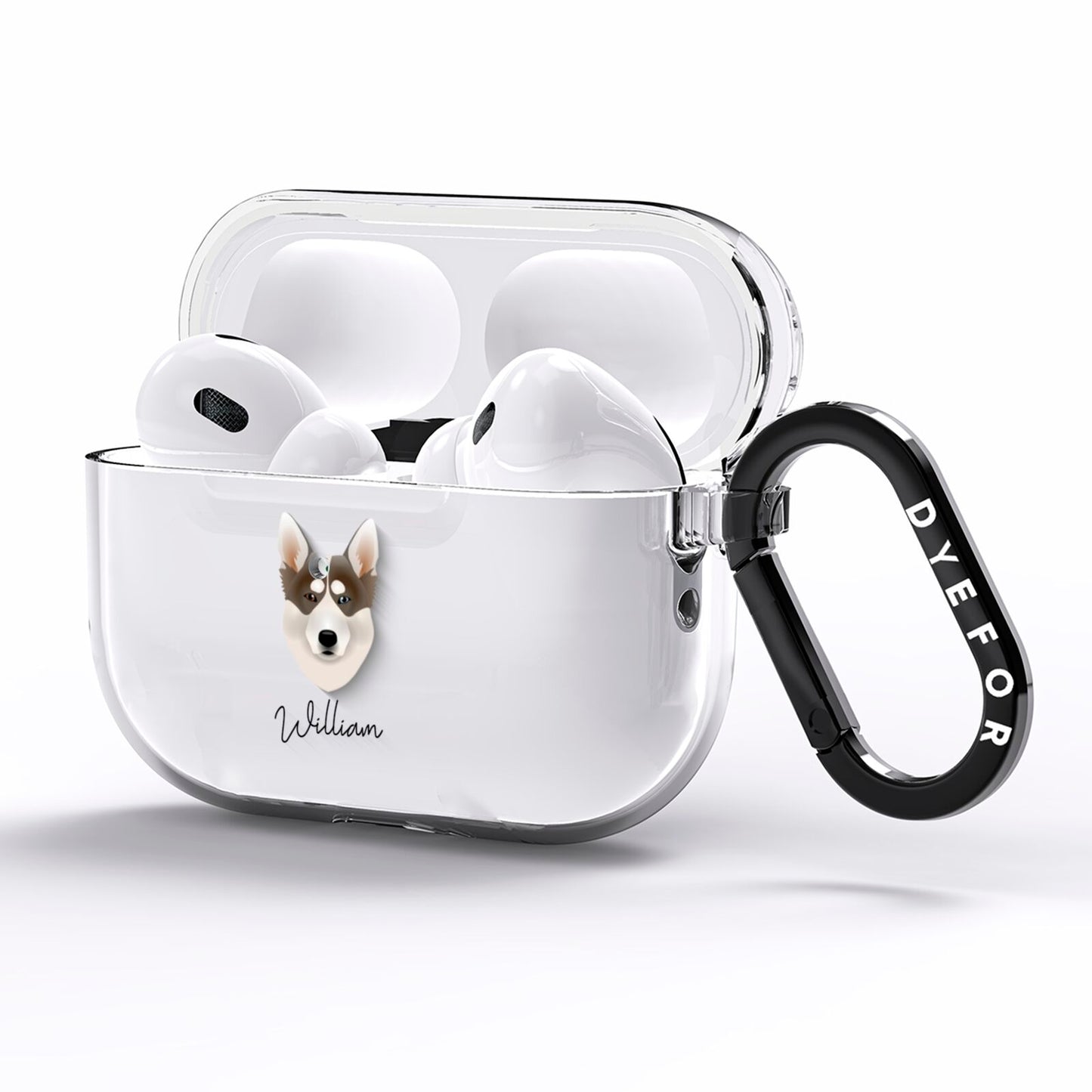 Northern Inuit Personalised AirPods Pro Clear Case Side Image