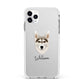 Northern Inuit Personalised Apple iPhone 11 Pro Max in Silver with White Impact Case