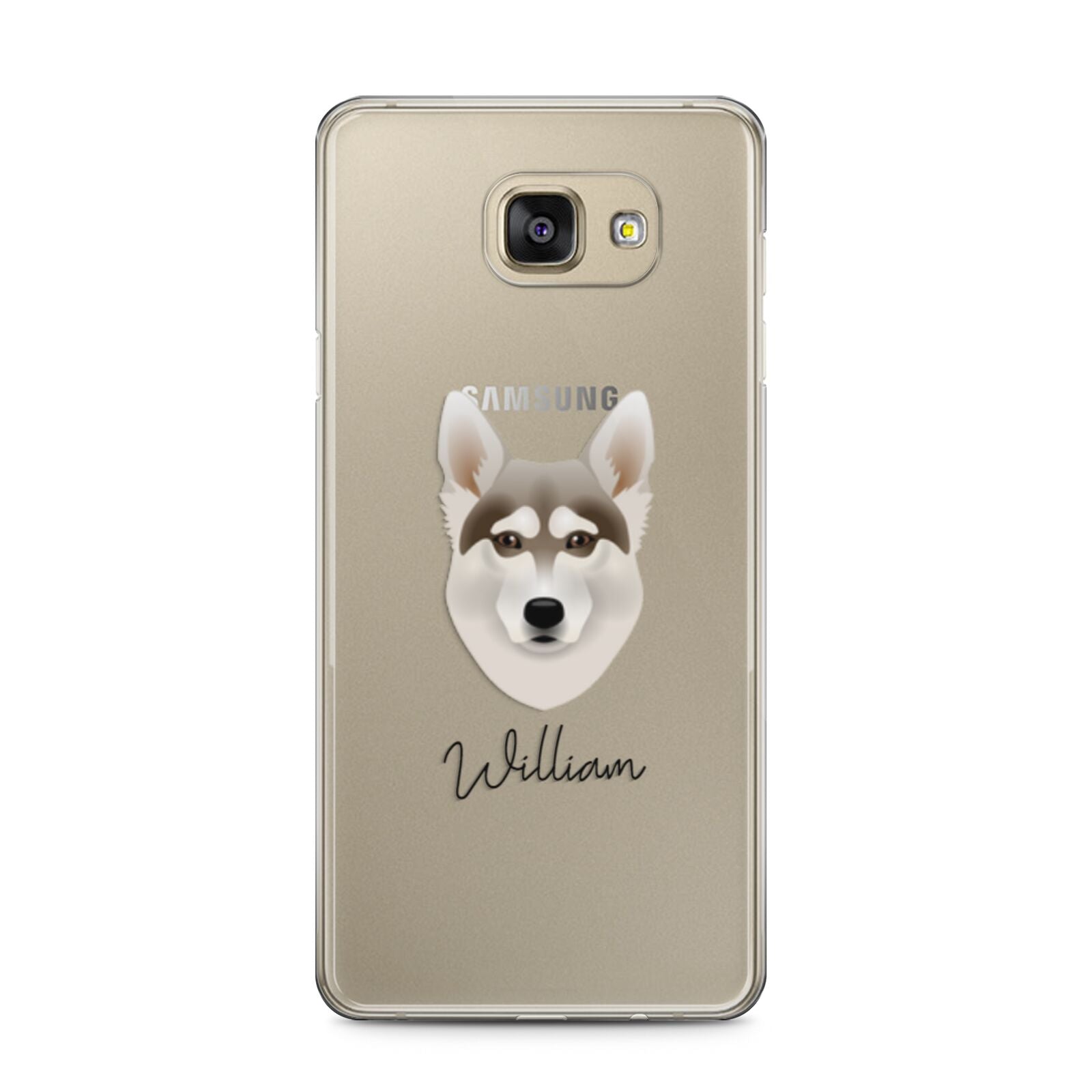 Northern Inuit Personalised Samsung Galaxy A5 2016 Case on gold phone