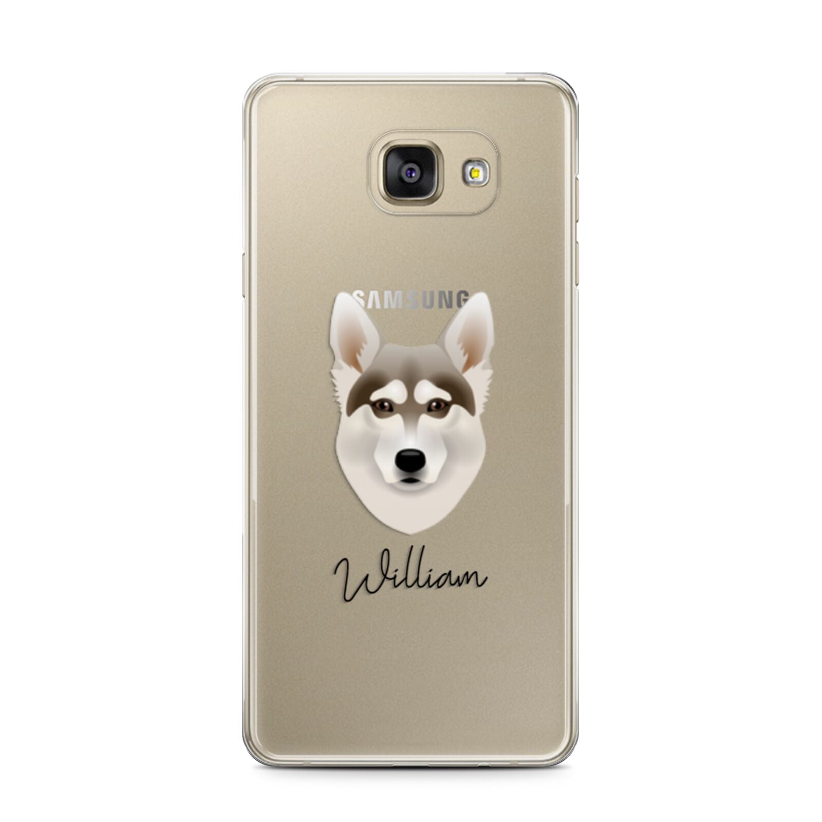 Northern Inuit Personalised Samsung Galaxy A7 2016 Case on gold phone