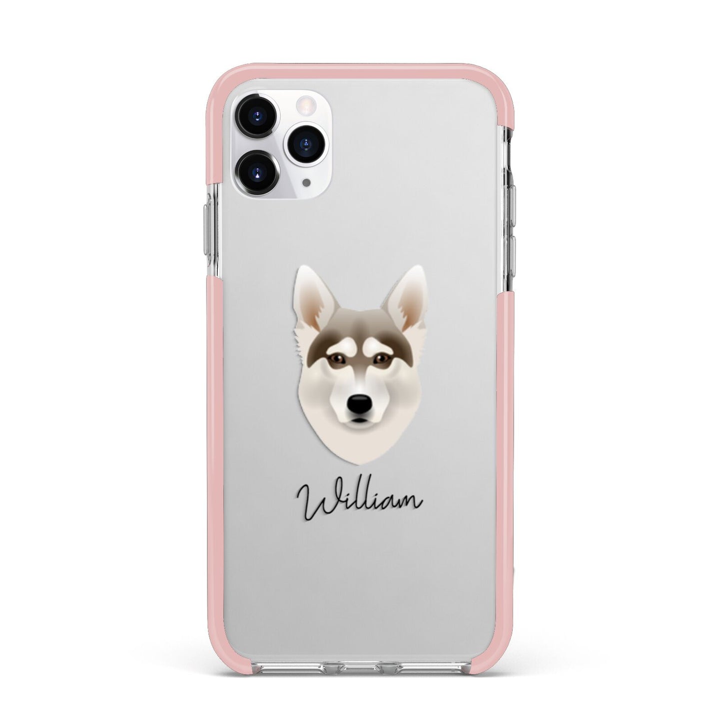 Northern Inuit Personalised iPhone 11 Pro Max Impact Pink Edge Case