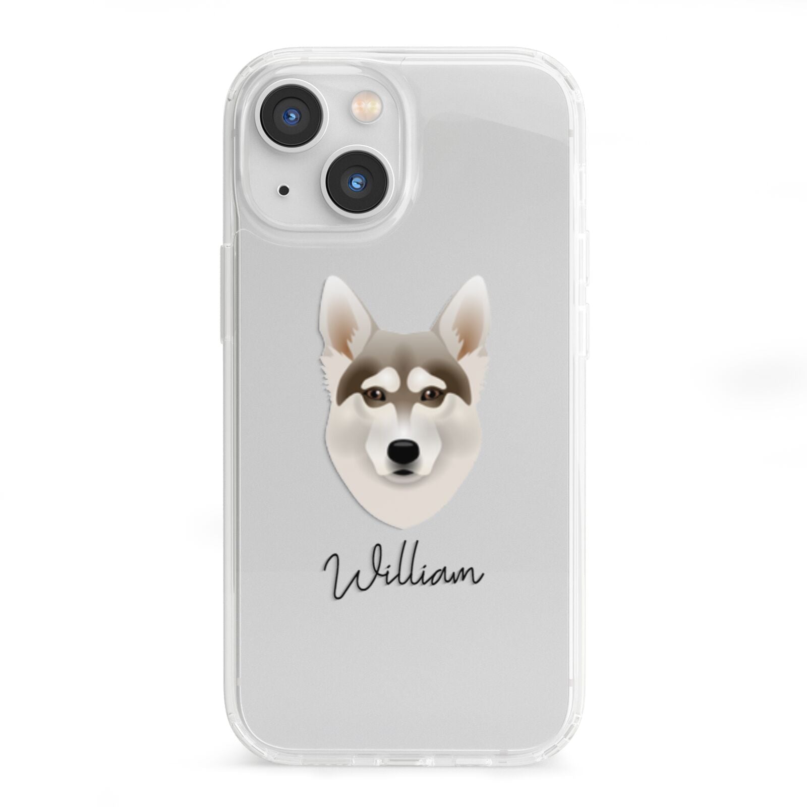 Northern Inuit Personalised iPhone 13 Mini Clear Bumper Case
