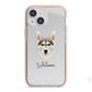 Northern Inuit Personalised iPhone 13 Mini TPU Impact Case with Pink Edges