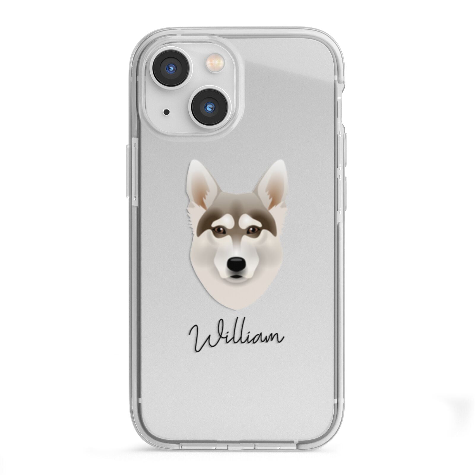 Northern Inuit Personalised iPhone 13 Mini TPU Impact Case with White Edges
