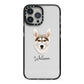 Northern Inuit Personalised iPhone 13 Pro Max Black Impact Case on Silver phone