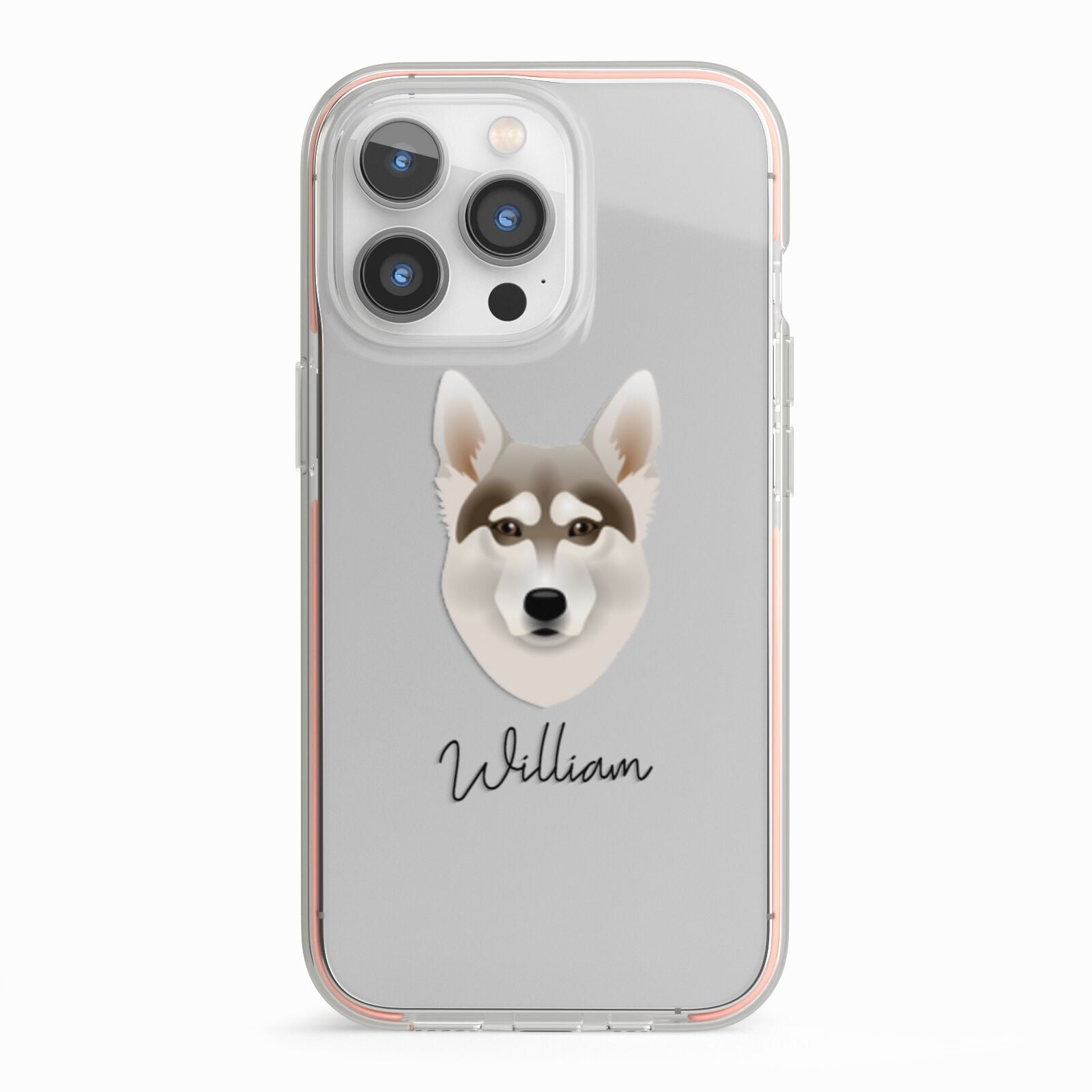 Northern Inuit Personalised iPhone 13 Pro TPU Impact Case with Pink Edges