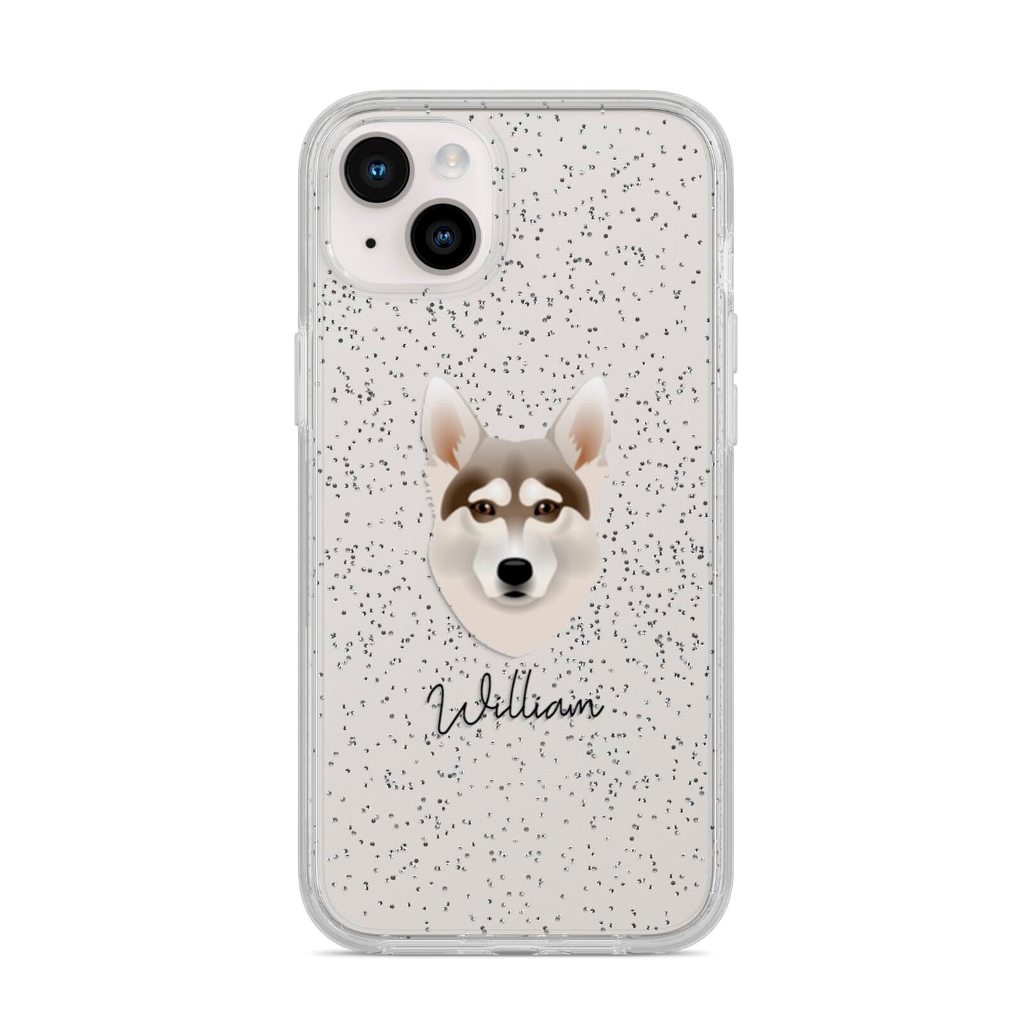 Northern Inuit Personalised iPhone 14 Plus Glitter Tough Case Starlight