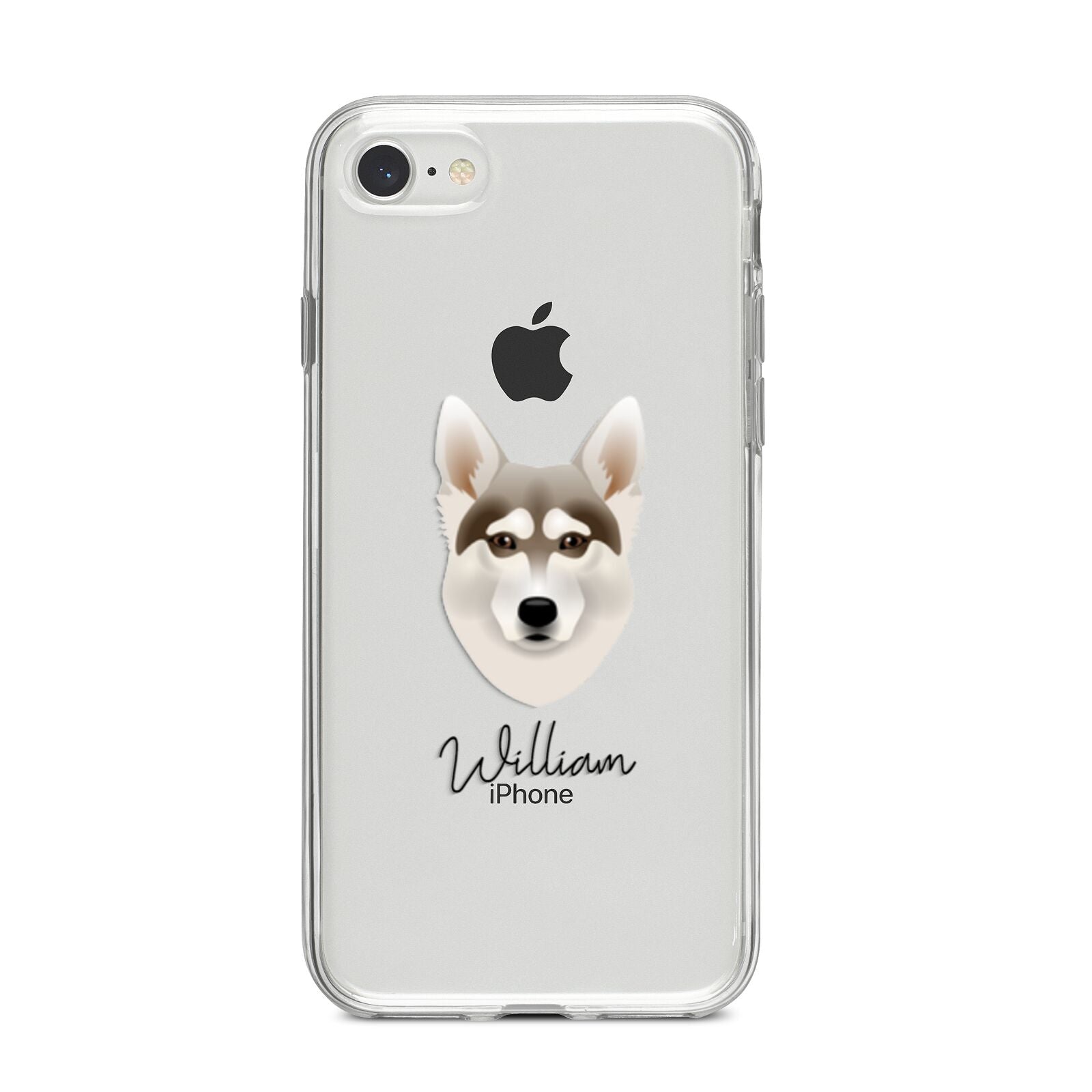 Northern Inuit Personalised iPhone 8 Bumper Case on Silver iPhone