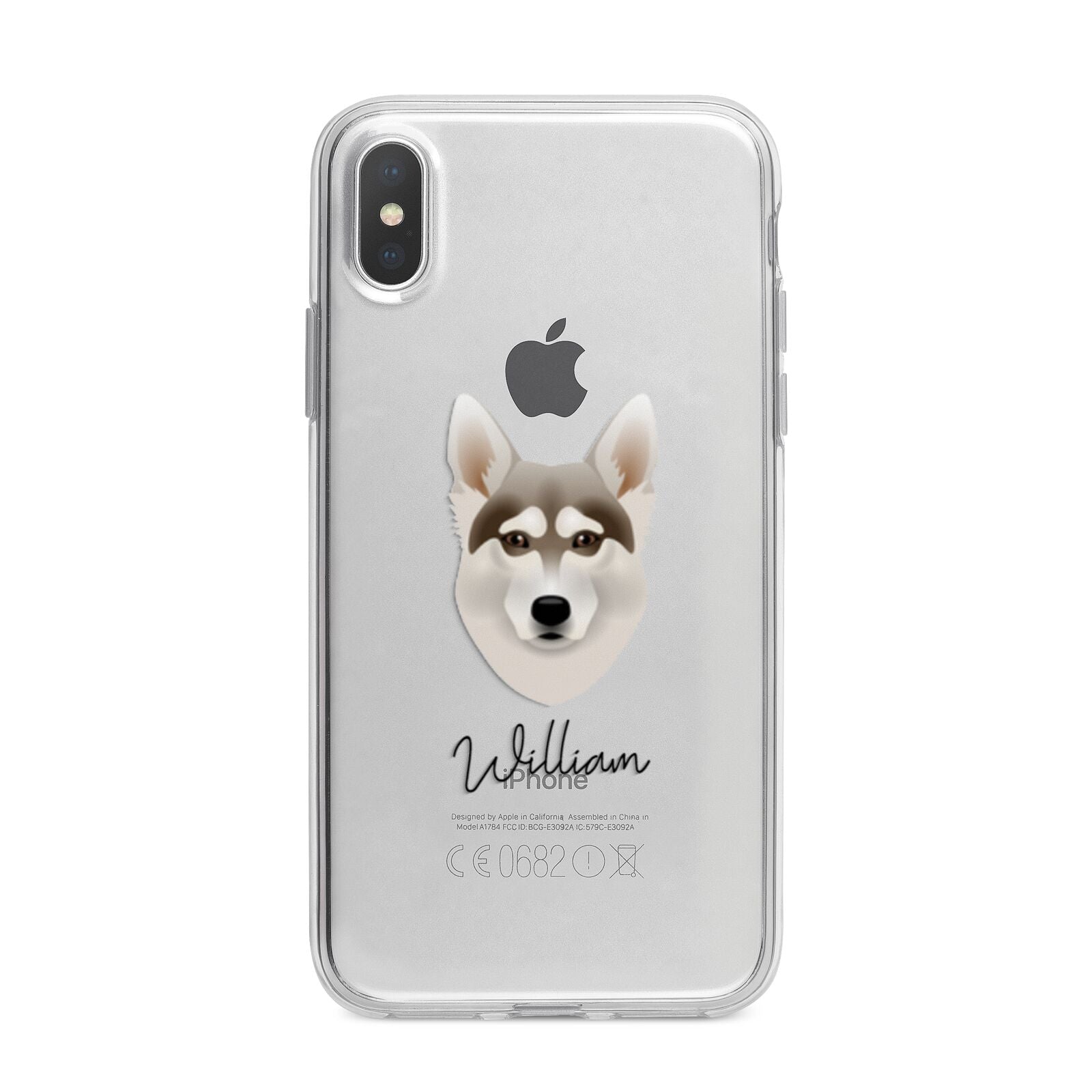 Northern Inuit Personalised iPhone X Bumper Case on Silver iPhone Alternative Image 1