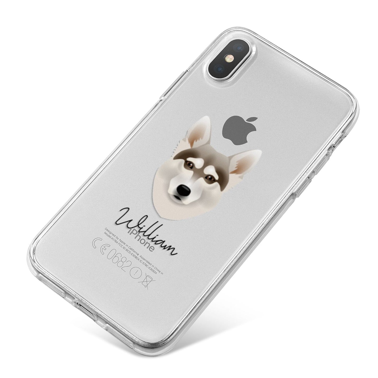 Northern Inuit Personalised iPhone X Bumper Case on Silver iPhone