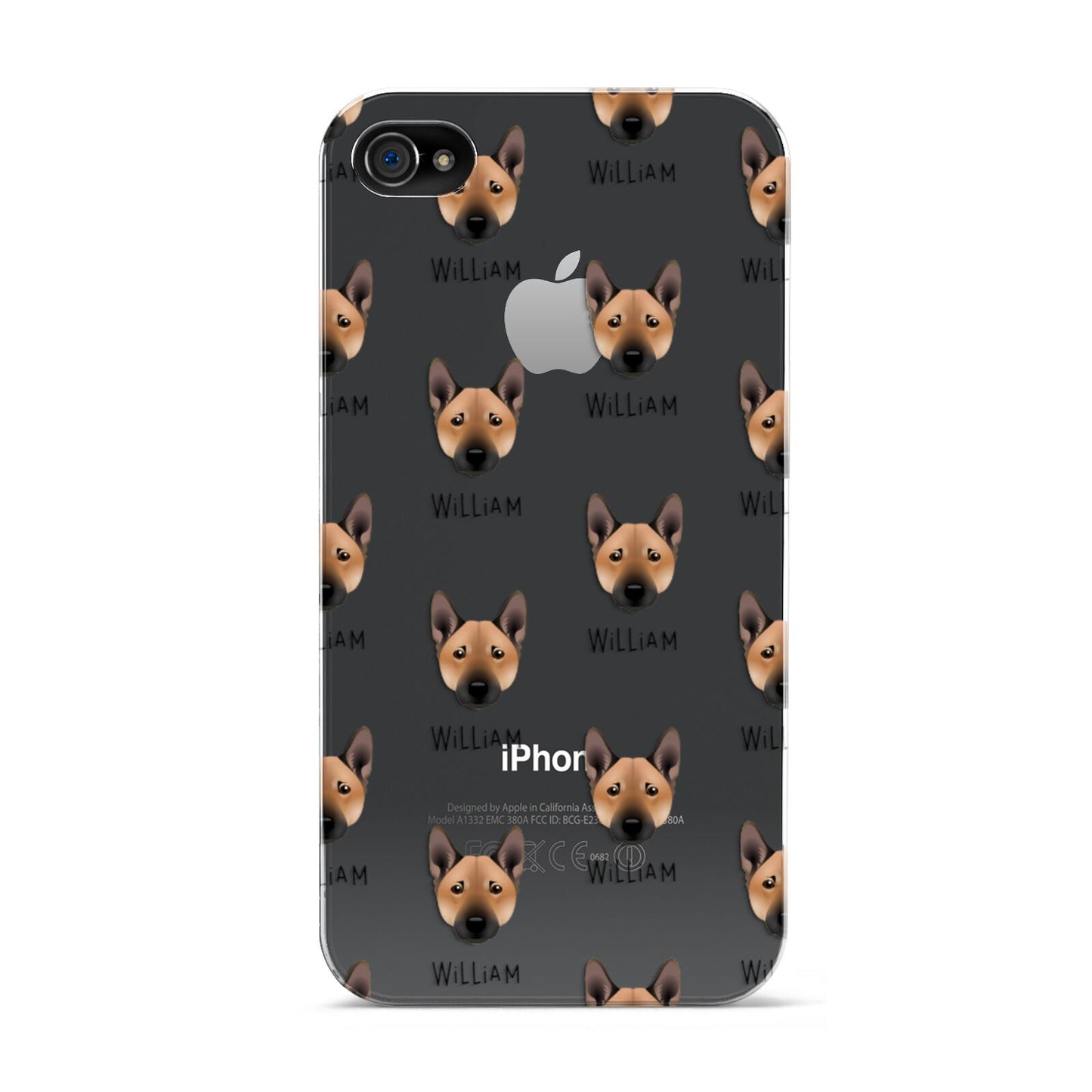 Norwegian Buhund Icon with Name Apple iPhone 4s Case