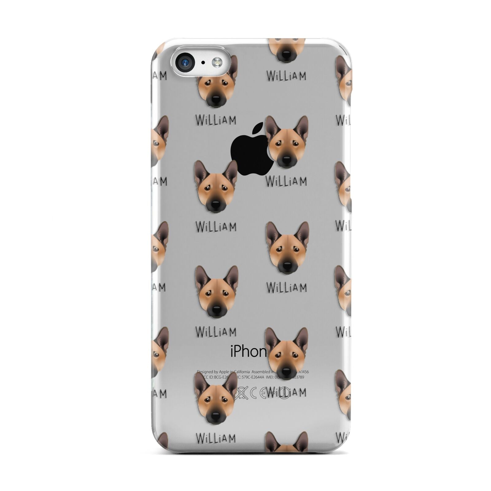 Norwegian Buhund Icon with Name Apple iPhone 5c Case