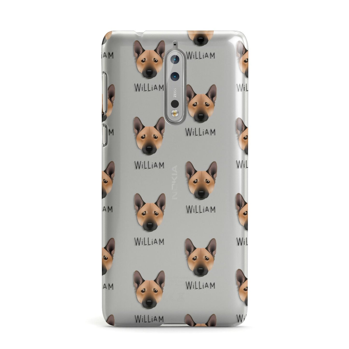 Norwegian Buhund Icon with Name Nokia Case