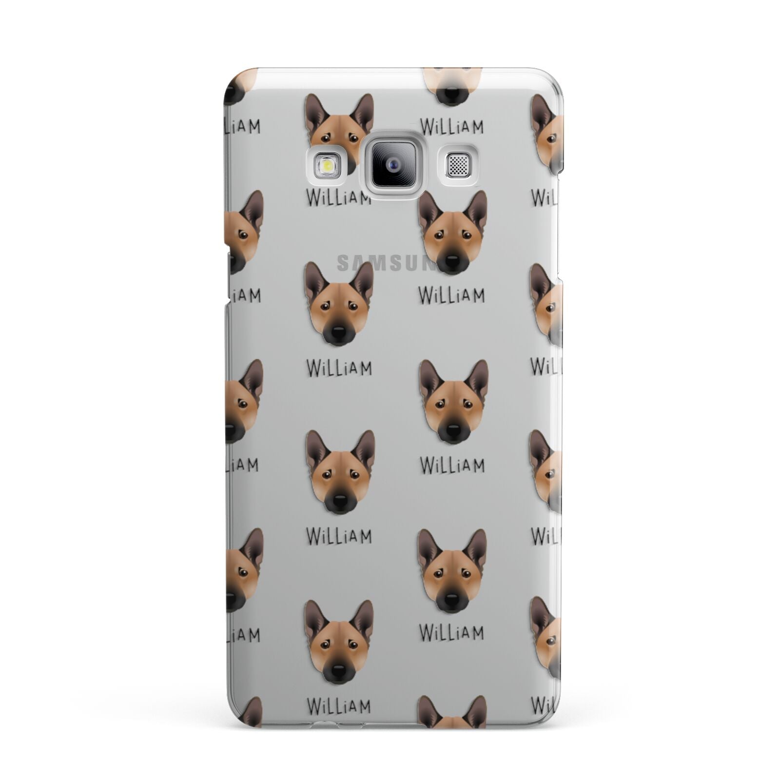 Norwegian Buhund Icon with Name Samsung Galaxy A7 2015 Case