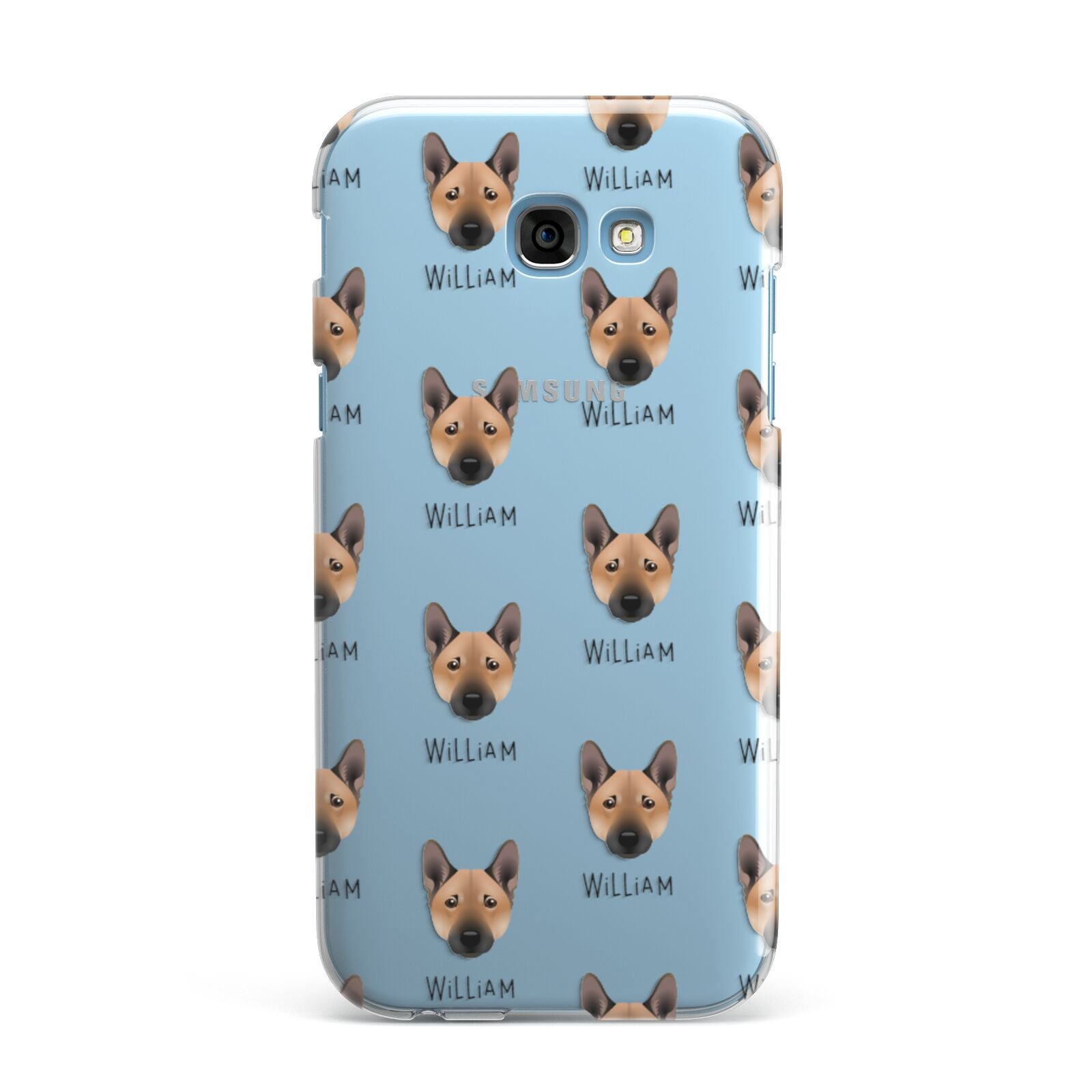 Norwegian Buhund Icon with Name Samsung Galaxy A7 2017 Case