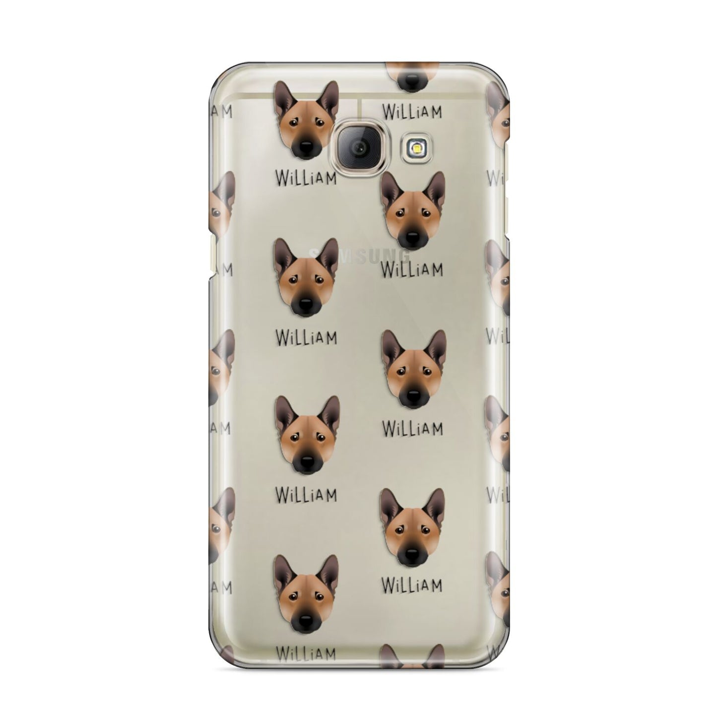 Norwegian Buhund Icon with Name Samsung Galaxy A8 2016 Case