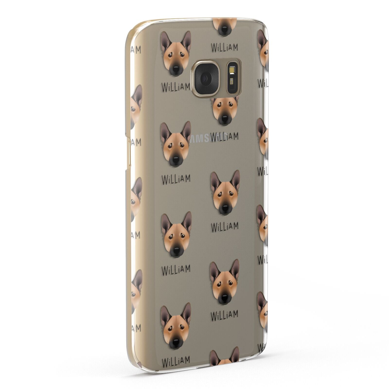 Norwegian Buhund Icon with Name Samsung Galaxy Case Fourty Five Degrees