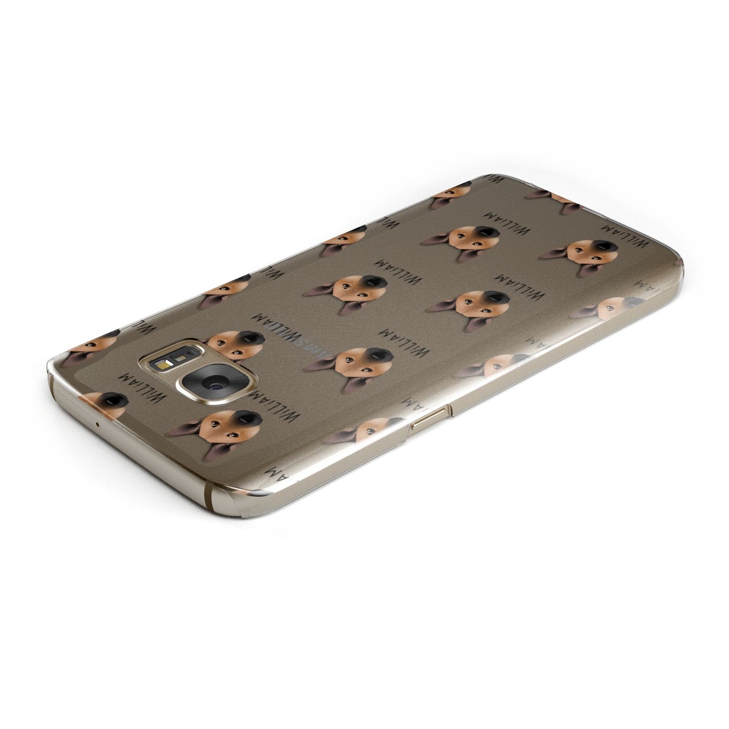 Norwegian Buhund Icon with Name Samsung Galaxy Case Top Cutout