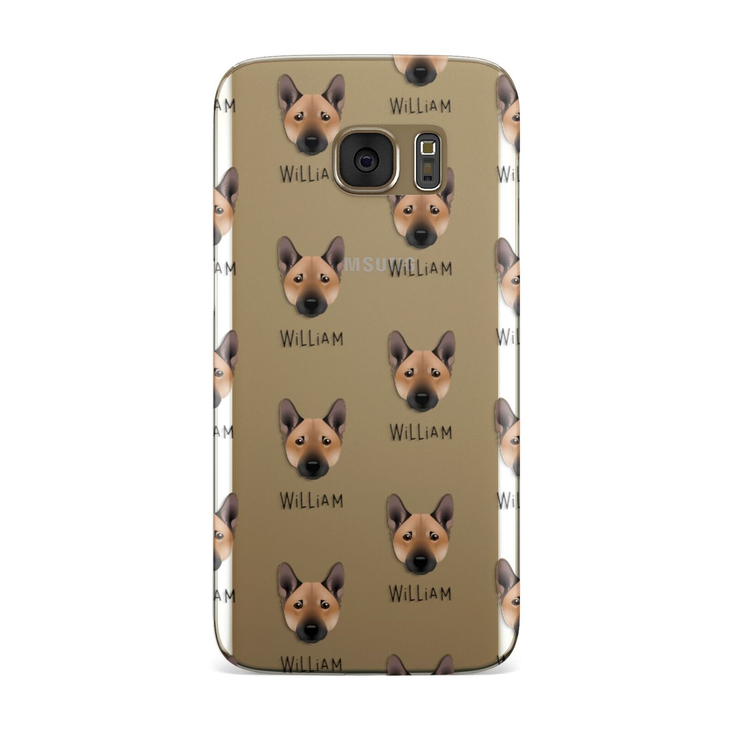 Norwegian Buhund Icon with Name Samsung Galaxy Case