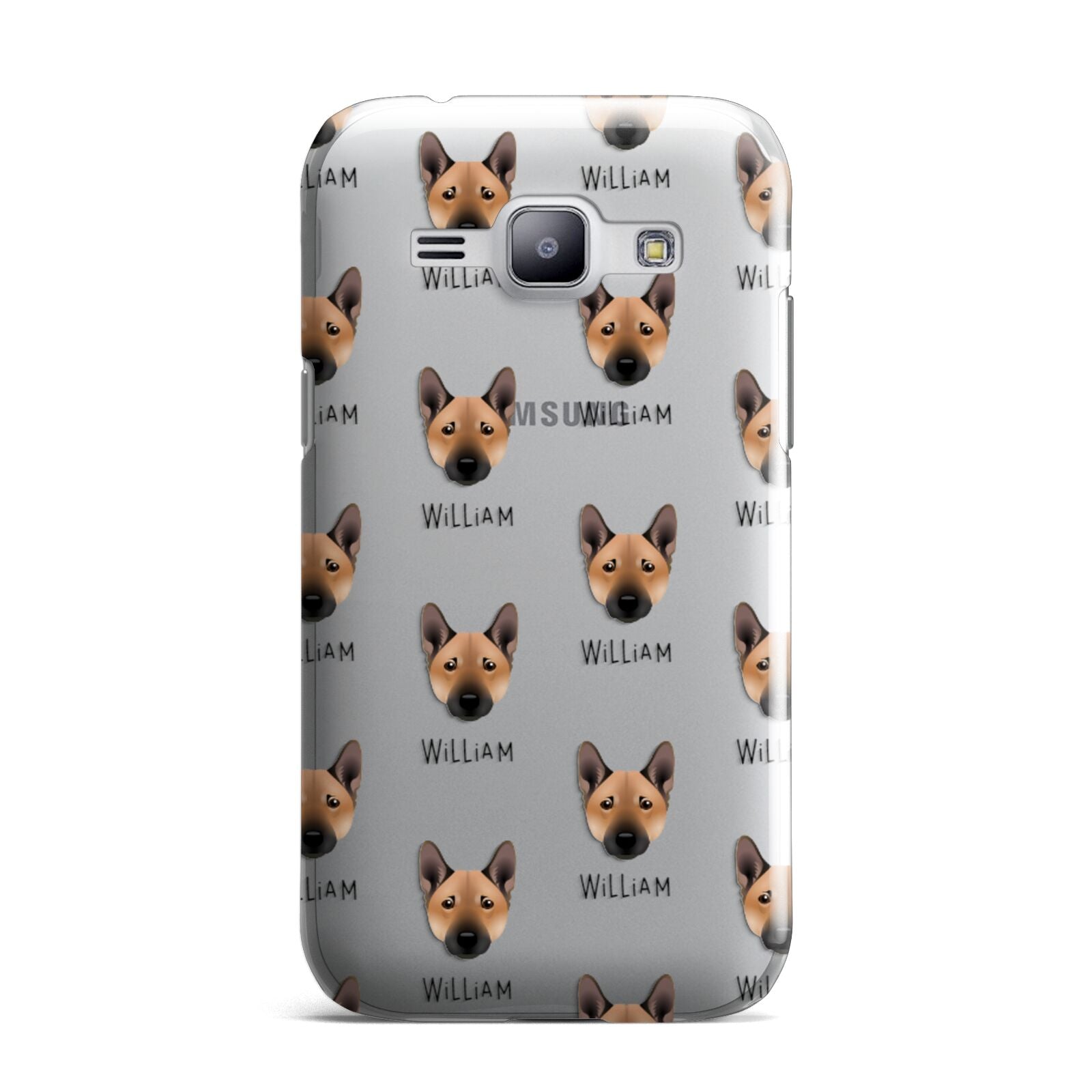 Norwegian Buhund Icon with Name Samsung Galaxy J1 2015 Case