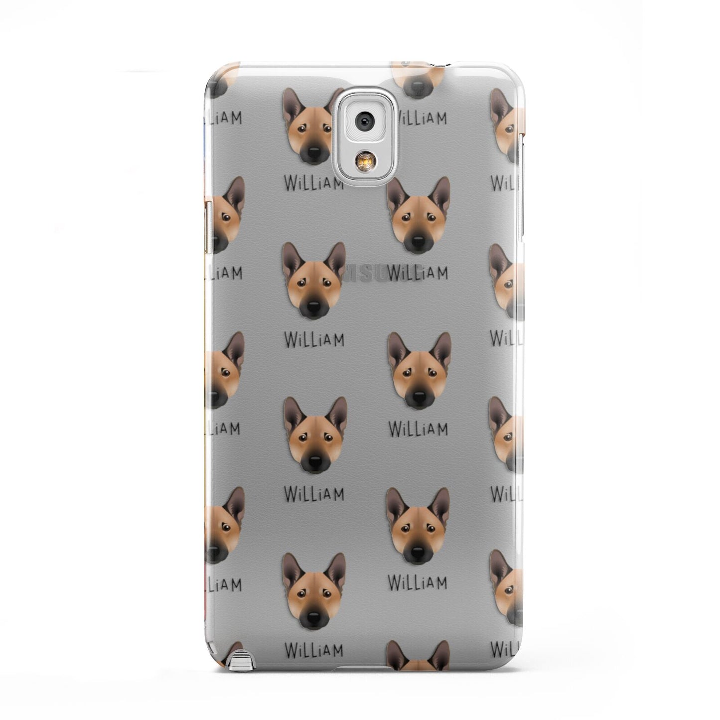 Norwegian Buhund Icon with Name Samsung Galaxy Note 3 Case