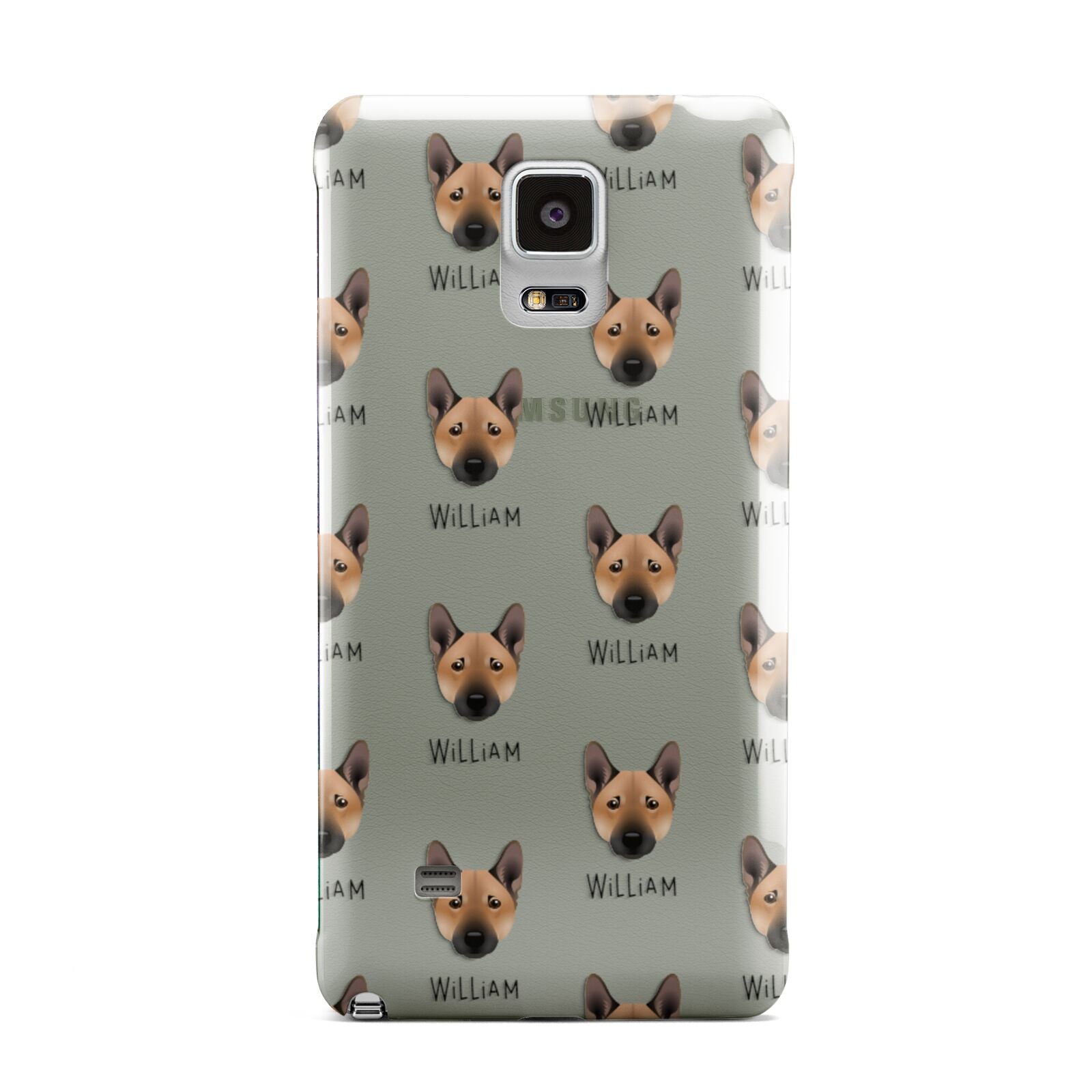 Norwegian Buhund Icon with Name Samsung Galaxy Note 4 Case