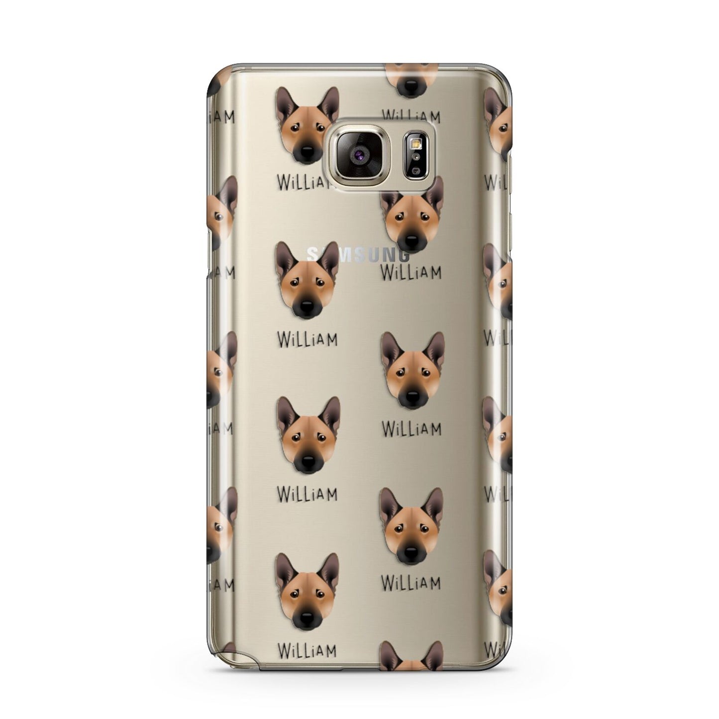Norwegian Buhund Icon with Name Samsung Galaxy Note 5 Case