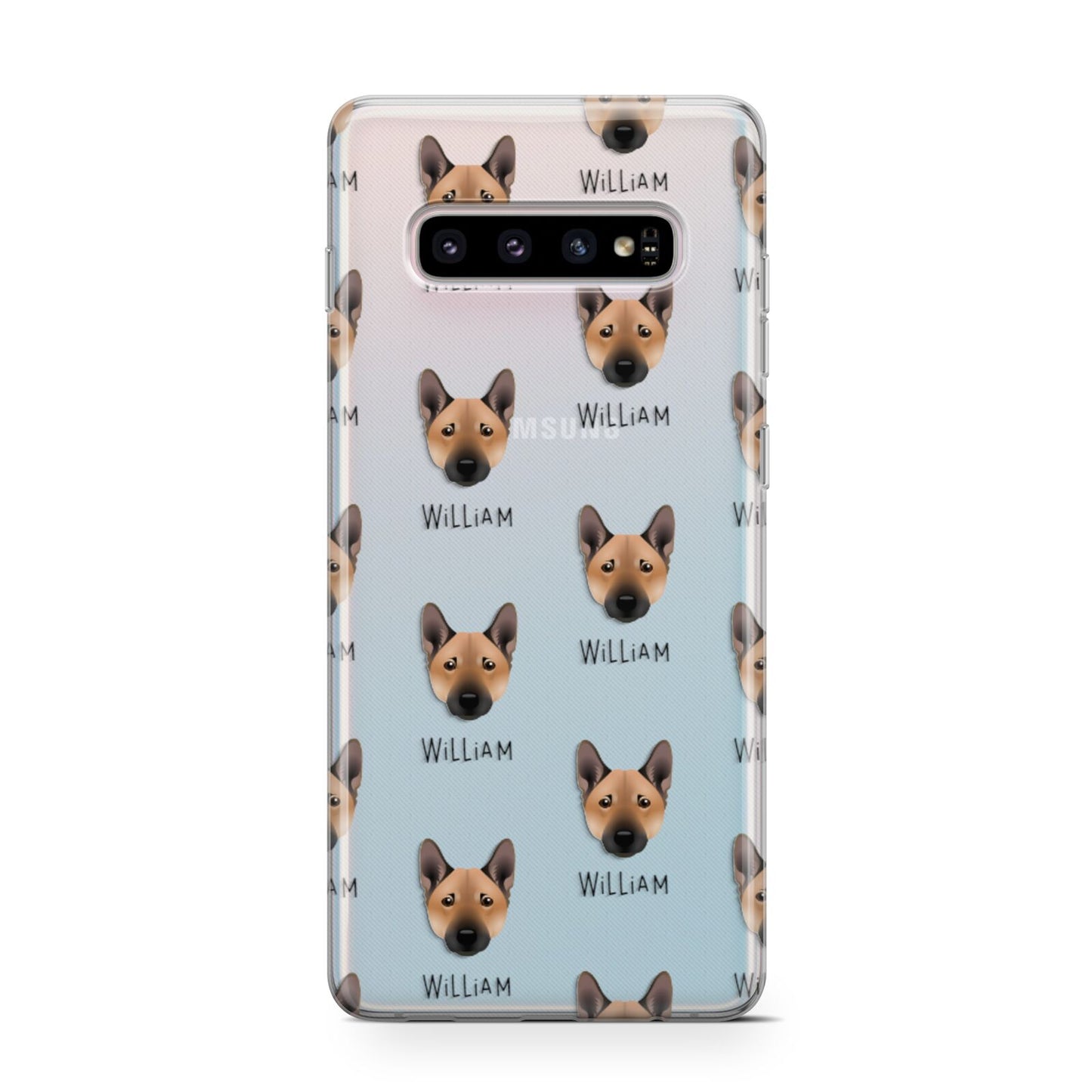 Norwegian Buhund Icon with Name Samsung Galaxy S10 Case