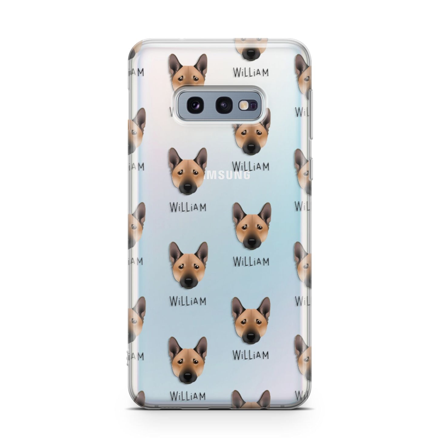 Norwegian Buhund Icon with Name Samsung Galaxy S10E Case