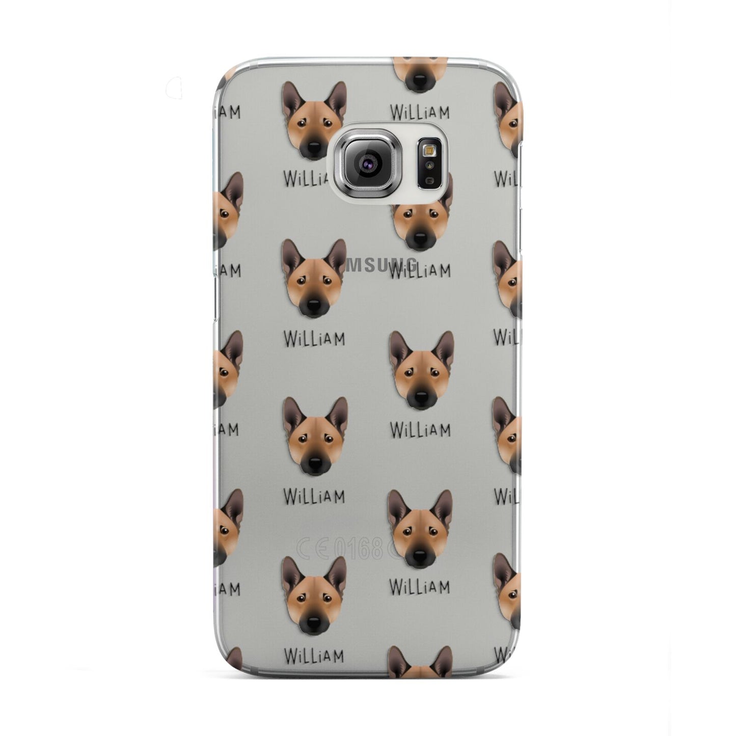Norwegian Buhund Icon with Name Samsung Galaxy S6 Edge Case