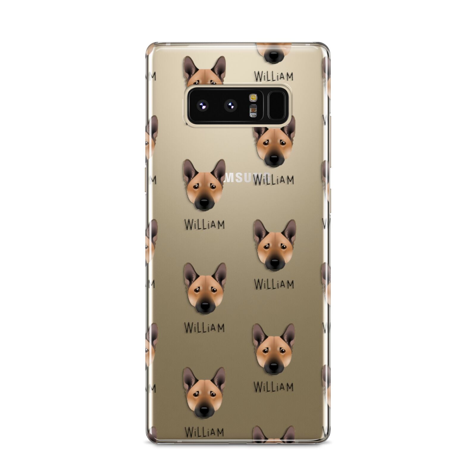 Norwegian Buhund Icon with Name Samsung Galaxy S8 Case