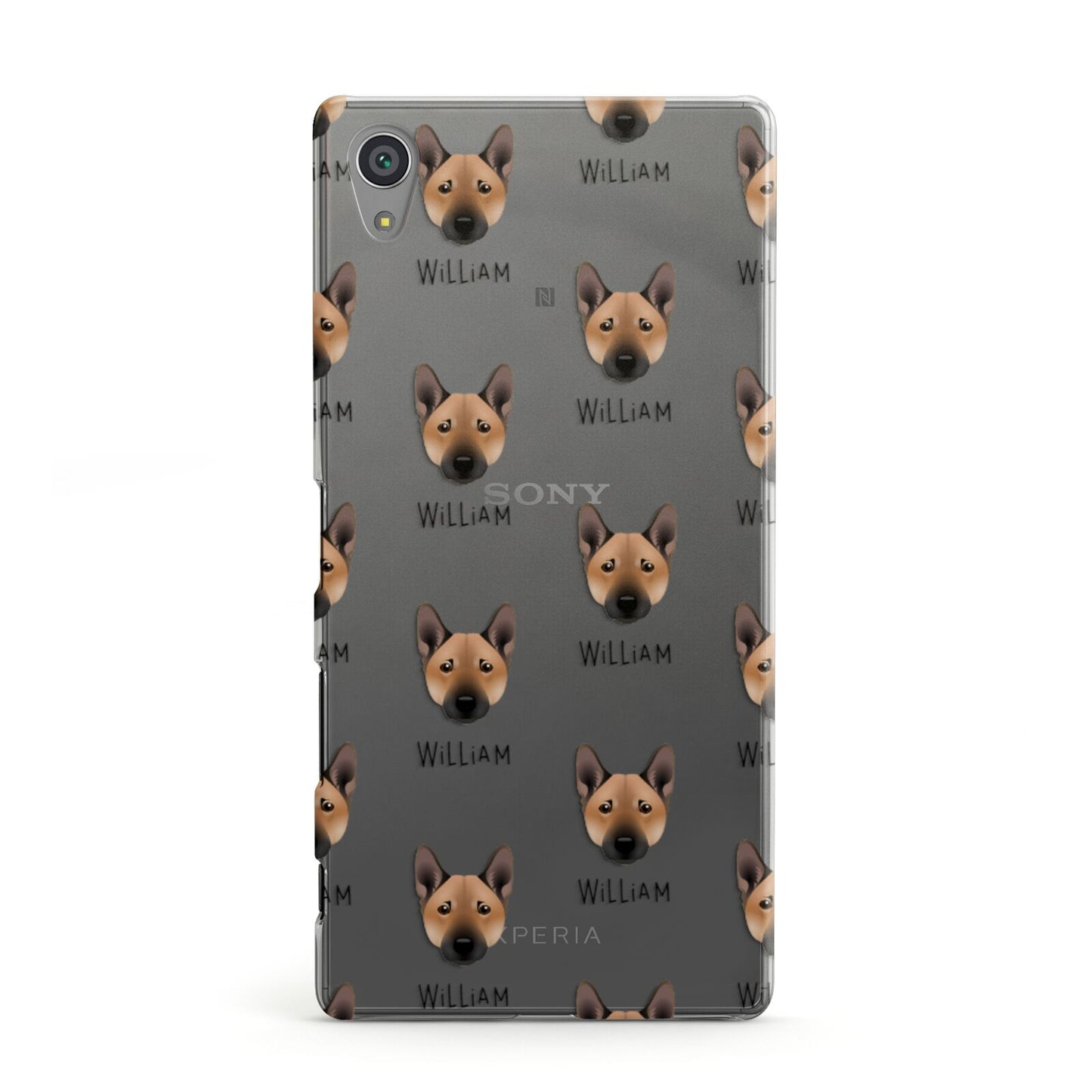 Norwegian Buhund Icon with Name Sony Xperia Case