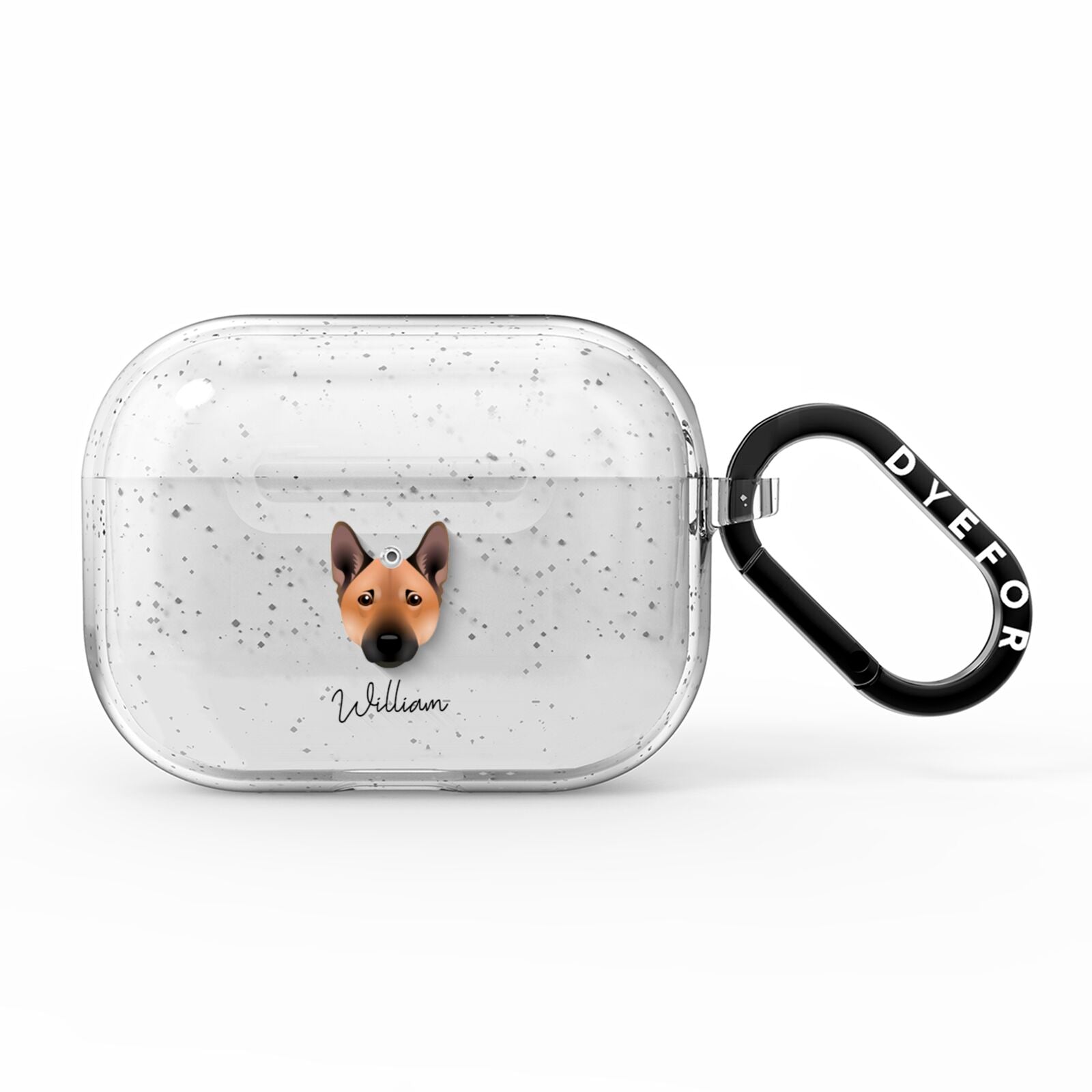 Norwegian Buhund Personalised AirPods Pro Glitter Case