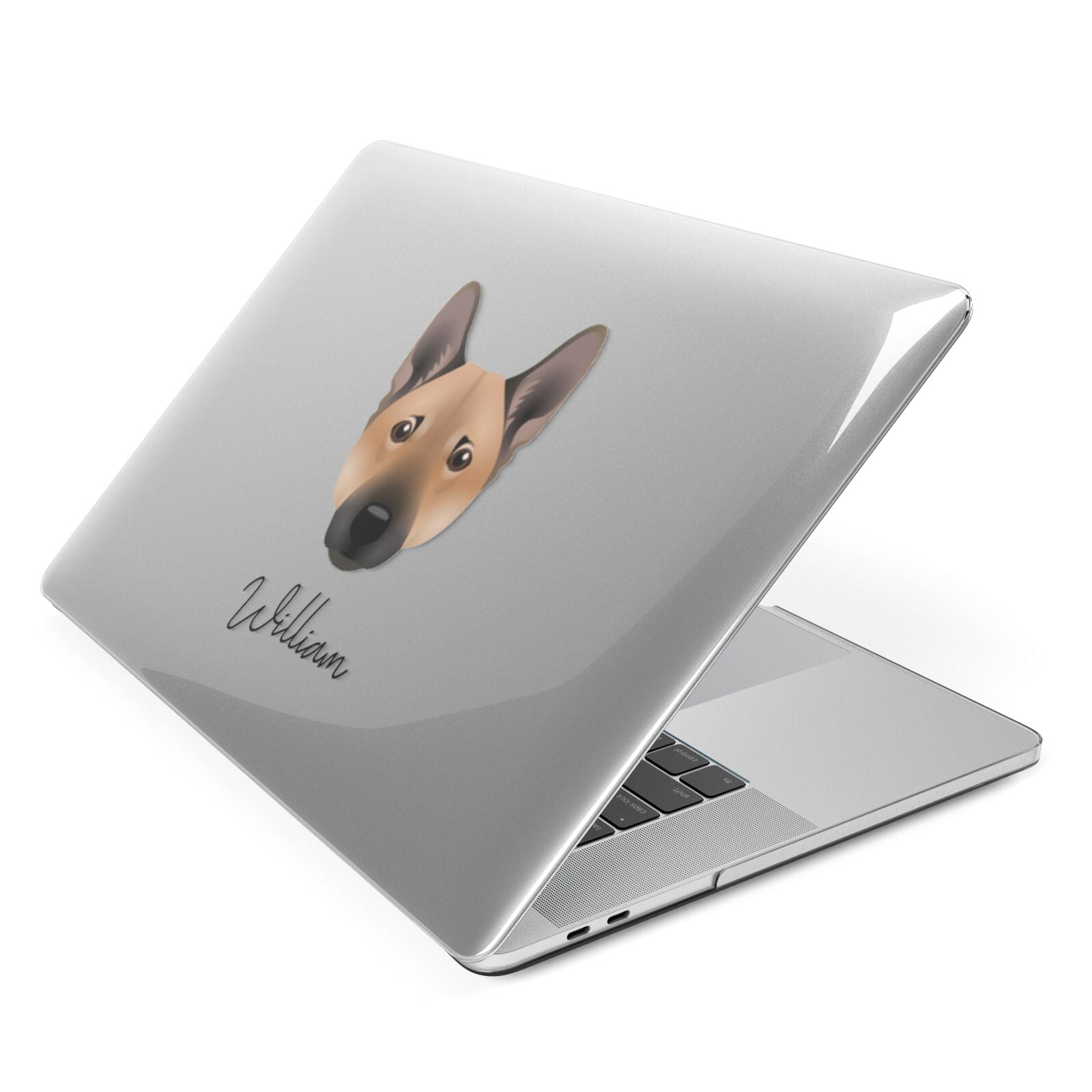 Norwegian Buhund Personalised Apple MacBook Case Side View