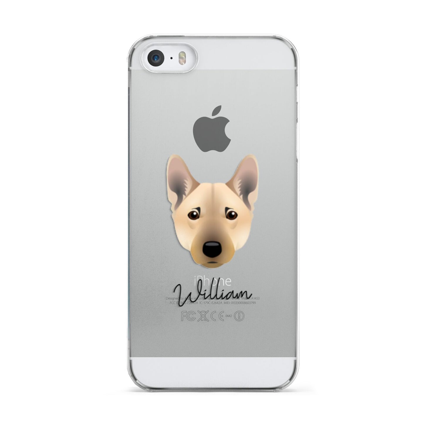 Norwegian Buhund Personalised Apple iPhone 5 Case