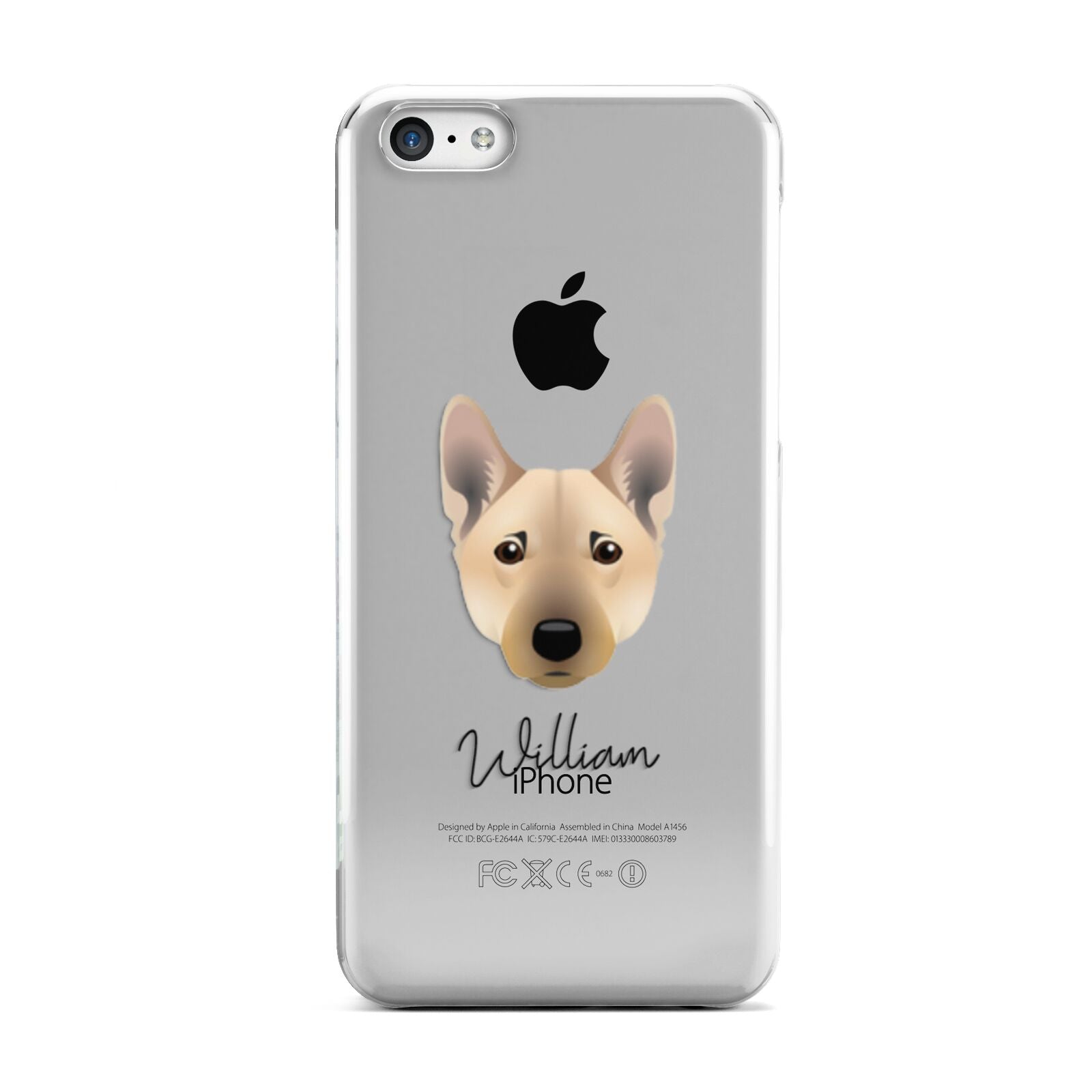 Norwegian Buhund Personalised Apple iPhone 5c Case
