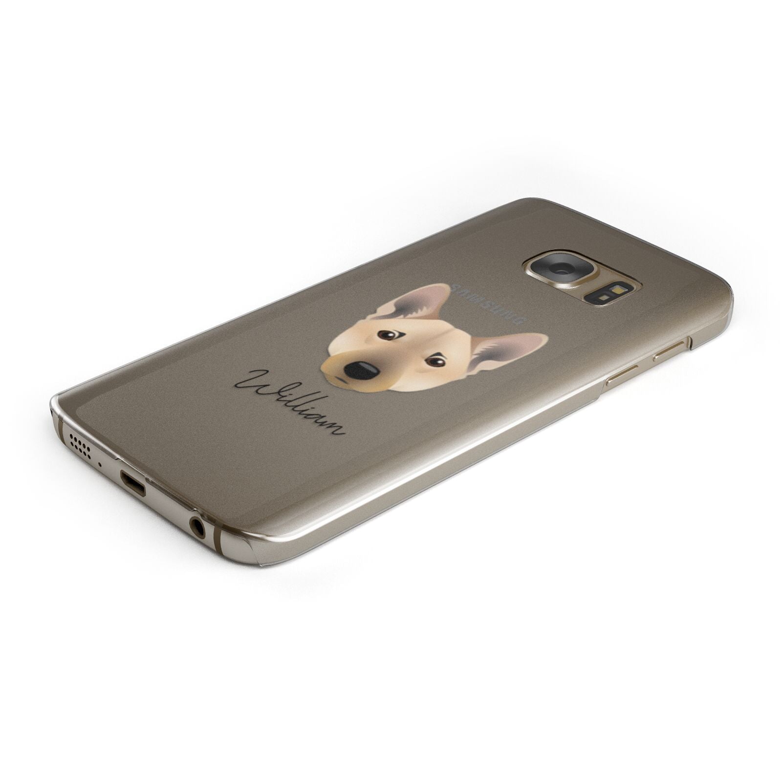 Norwegian Buhund Personalised Samsung Galaxy Case Bottom Cutout