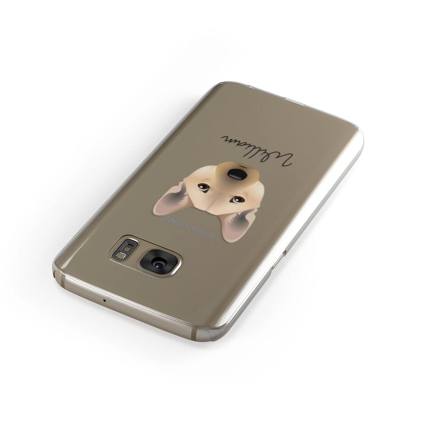 Norwegian Buhund Personalised Samsung Galaxy Case Front Close Up