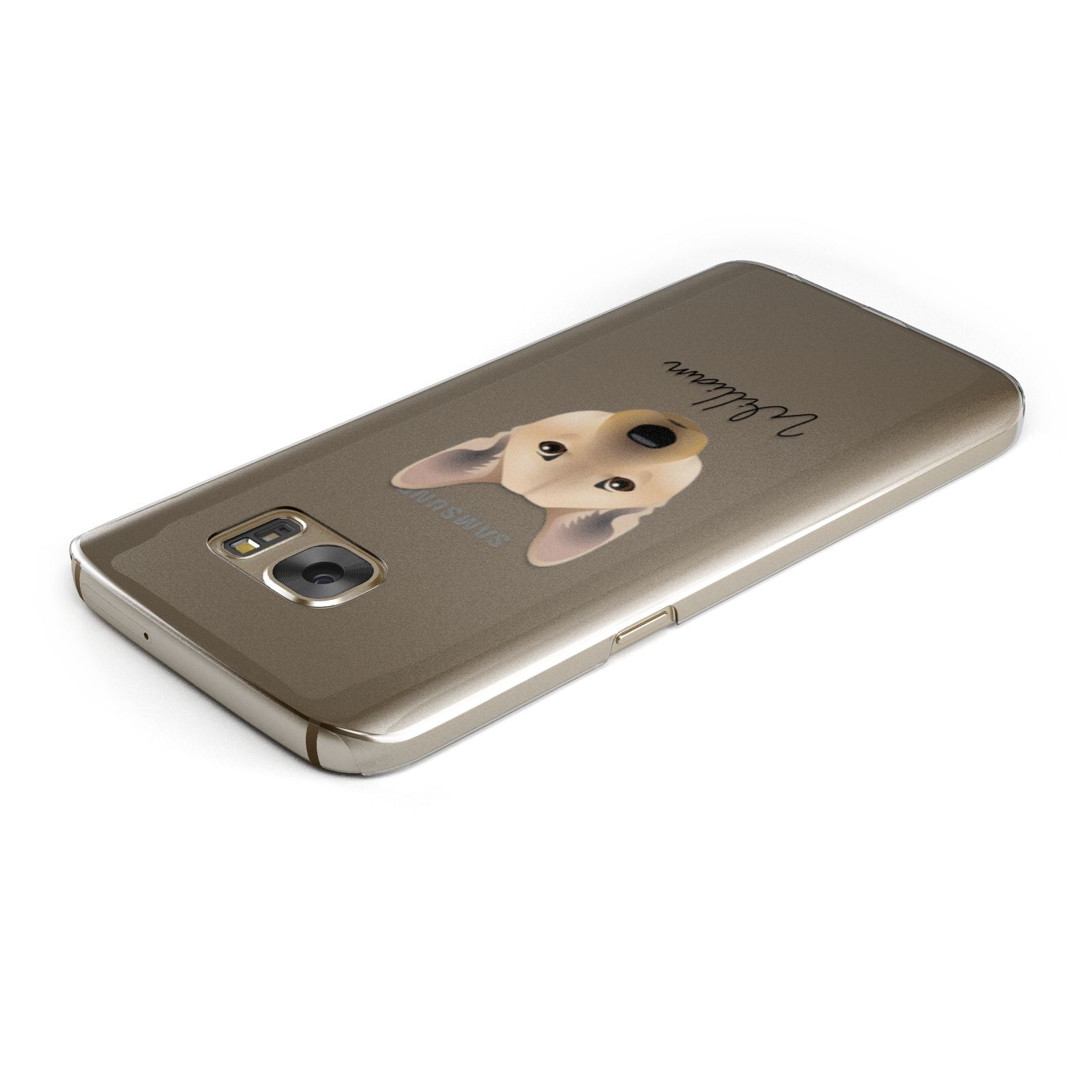 Norwegian Buhund Personalised Samsung Galaxy Case Top Cutout