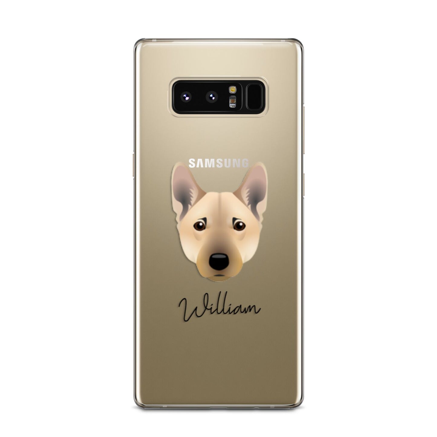 Norwegian Buhund Personalised Samsung Galaxy Note 8 Case