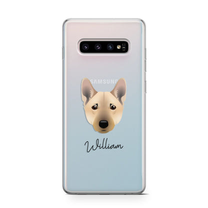 Norwegian Buhund Personalised Samsung Galaxy S10 Case