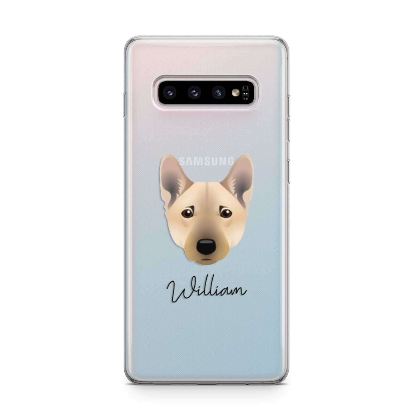 Norwegian Buhund Personalised Samsung Galaxy S10 Plus Case